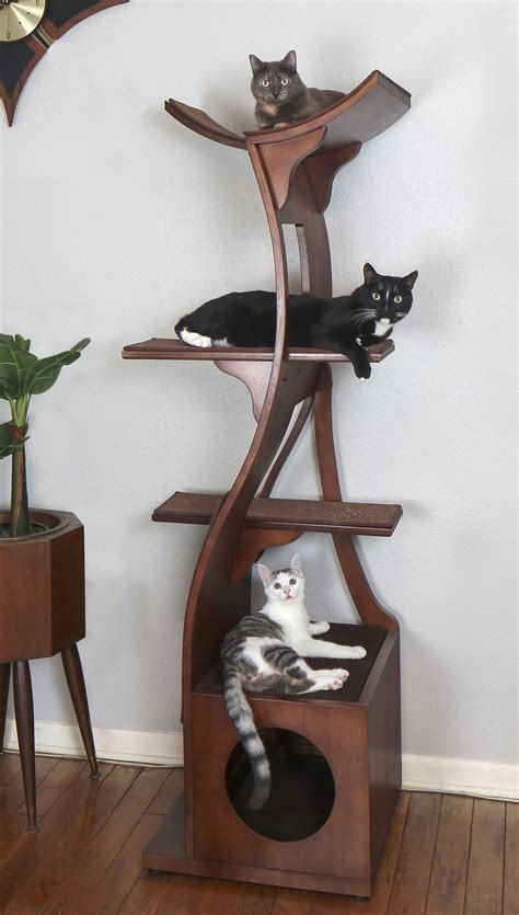 Lotus Cat Tower: A Modern Cat Tree .